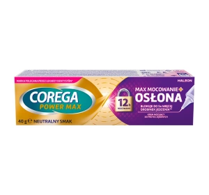 Corega Power Max krem mocujący do protez zębowych Mocowanie + Osłona 40 g