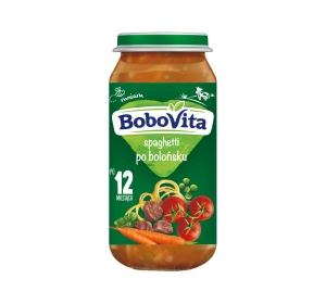BoboVita obiadek w słoiczku po 12 miesiącu Spaghetti po Bolońsku 250 g