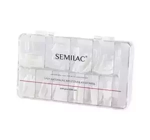 Semilac Natural Nail Tips tipsy naturalne z dużą kieszonką 120 szt