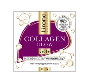 Lirene Collagen Glow przeciwzmarszczkowy krem wygładzający 50+ 50 ml