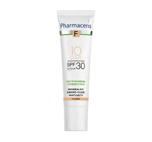 Pharmaceris F Matt Mineral Correction mineralny dermo fluid matujący SPF30 10 Light 30 ml