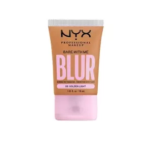 NYX Professional Makeup Bare With Me Blur wygładzający podkład do twarzy 08 Golden Light 30 ml