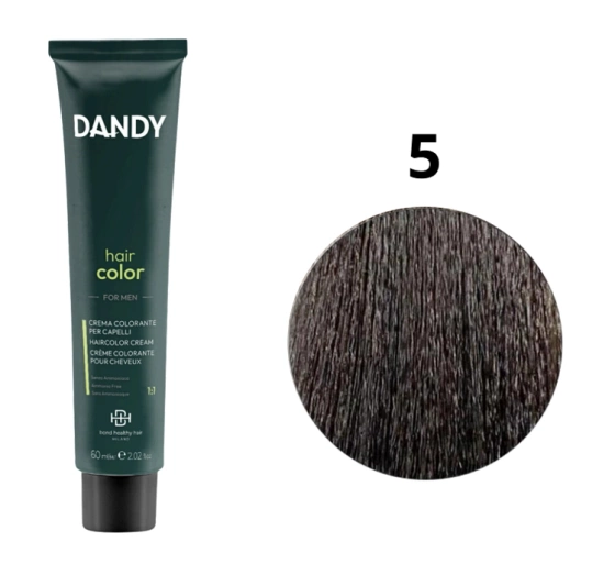 Dandy Hair Color For Men krem koloryzujący 5 Light Brown 60ml