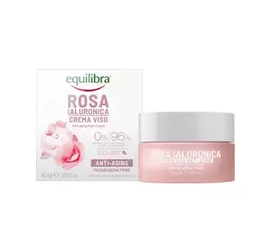 Equilibra Rosa różany krem przeciwstarzeniowy z kwasem hialuronowym 50 ml
