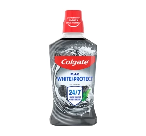 Colgate Plax White & Protect Charcoal płyn do płukania jamy ustnej 500 ml