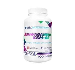 Allnutrition Ashwagandha KSM-66 suplement diety 100 kapsułek