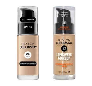Revlon zestaw podkład Colorstay 150 Buff 30ml + podkład Colorstay z witaminą E 180 Sand Beige 30ml