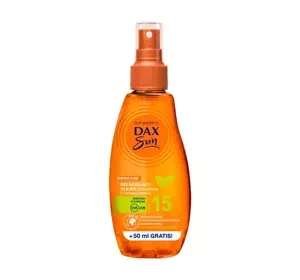 Dax Sun relaksujący olejek do opalania z herbatą matcha SPF15 200 ml