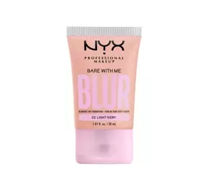 NYX Professional Makeup Bare With Me Blur wygładzający podkład do twarzy 03 Light Ivory 30 ml