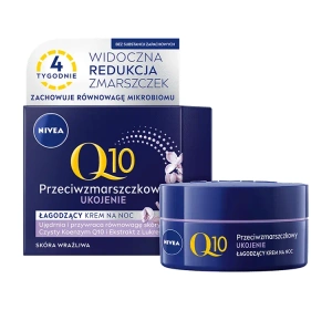 NIVEA Q10 Przeciwzmarszczkowe Ukojenie krem do twarzy na noc 50 ml