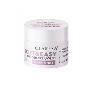 Claresa Soft & Easy żel budujący Milky White 12 g