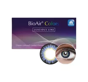 BioAir Colors Luscious Line Superb Aqua kolorowe soczewki kontaktowe 2 szt