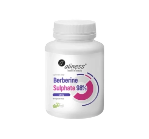 Aliness suplement diety Berberine Sulphate 98% 400 mg 60 kapsułek