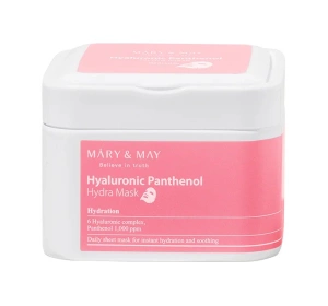Mary&May Hyaluronic Panthenol Hydra Mask zestaw nawilżających masek do twarzy 30 szt