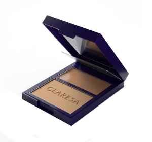 Claresa Duo Palette Creamy & Pressed kremowo-pudrowa paletka bronzerów do konturowania twarzy 01 More Sculpted 8,5 g