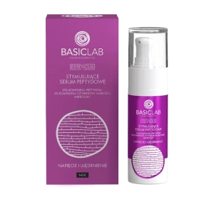 BasicLab Esteticus stymulujące serum peptydowe 15% kompleksu peptydów 30 ml