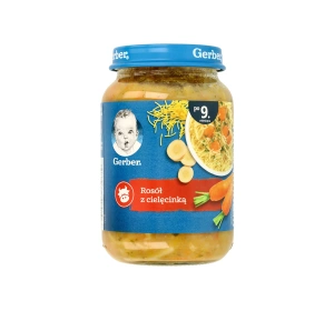 Gerber obiadek po 9 miesiącu Rosół z cielęcinką 190 g