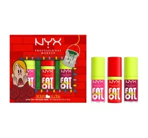 NYX Professional Makeup × Home Alone Fat Oil Lip Drip Trio zestaw błyszczyków do ust 3 × 4,8 ml