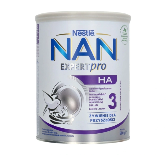 Nestle NAN Expert Pro HA 3 mleko następne w proszku dla dzieci po 1 roku życia 800g