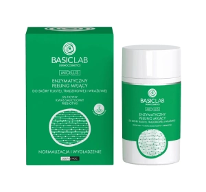 BasicLab Micellis enzymatyczny peeling myjący do skóry tłustej, trądzikowej i wrażliwej 35 g