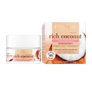 Eveline Cosmetics Rich Coconut ultra-odżywczy kokosowy krem do twarzy 50 ml