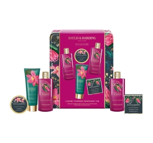 Baylis & Harding Boudoire zestaw prezentowy krem pod prysznic 300 ml + pianka do kąpieli 300 ml + balsam do ciała 130 ml + masło do ciała 100 ml + mydło 150 g