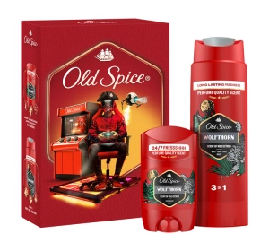 Old Spice Wolfthorn zestaw prezentowy żel pod prysznic 3w1 250 ml + dezodorant w sztyfcie 50 ml