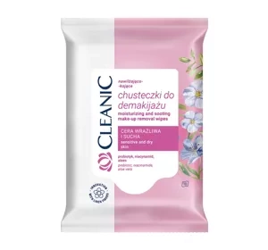 Cleanic nawilżająco-kojące chusteczki do demakijażu 10 sztuk