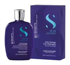 Alfaparf Milano Semi Di Lino Brunette szampon do włosów ciemnych 250 ml