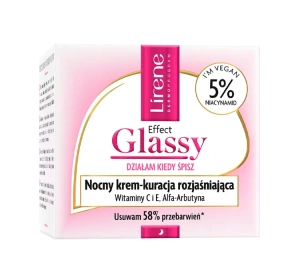 Lirene Effect Glassy nocny krem-kuracja rozjaśniająca 50 ml