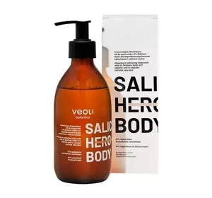 Veoli Botanica Body Salic Hero Body oczyszczająco-złuszczający żel do mycia ciała 280 ml