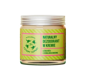 Mydlarnia Cztery Szpaki naturalny dezodorant w kremie z dodatkiem sody Leśna Róża 60 ml