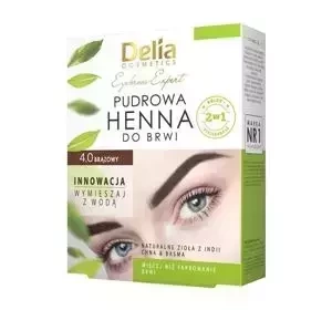 Delia Cosmetics pudrowa henna do brwi 4.0 Brązowy