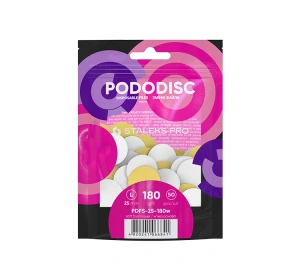 Staleks Pro Pododisc wymienne nakładki ścierne do pododysku na miękkiej bazie L/25 mm 180 grit 50 sztuk