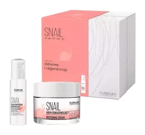 Floslek Snail Pro Age zestaw prezentowy do pielęgnacji twarzy serum 30 ml + krem 50 ml