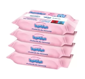 Bambino chusteczki dla niemowląt 4 x 63 sztuk