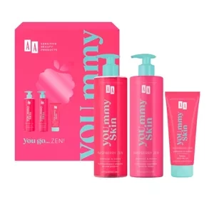 AA You Go...Zen zestaw żel pod prysznic Raspberry Zen 400 ml + krem do ciała Raspberry Zen 400 ml + krem do rąk Raspberry Zen 75 ml
