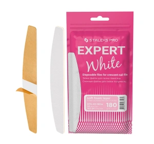 Staleks Pro Expert White wymienne nakładki do pilnika półksiężycowego Expert 40 180 grip 30 sztuk