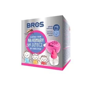 Bros elektrofumigator z płynem na komary dla dzieci od 1 roku życia 40 ml