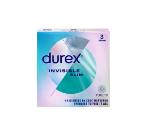 Durex Invisible Slim prezerwatywy 3 szt