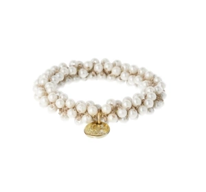 Donegal ozdobna gumka do włosów FA-5763 Perły