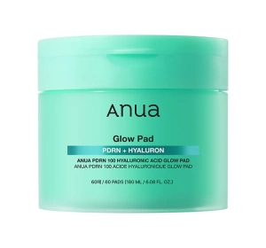 Anua PDRN 100 Hyaluronic Acid Glow Pad płatki tonizujące do twarzy 60 sztuk