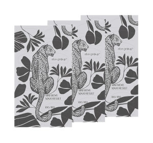 Aba Group Pop-off buffer zestaw jednorazowych bloczków polerskich do paznokci półksiężyc 100/180 Lampart 3 x 16 sztuk