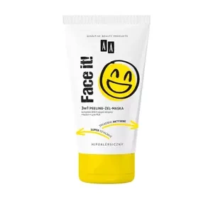 AA Face It! peeling-żel-maska do mycia twarzy 3w1 150 ml