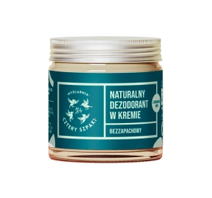 Mydlarnia Cztery Szpaki naturalny dezodorant w kremie z dodatkiem sody Bezzapachowy 60 ml