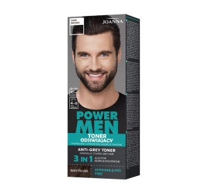Joanna Power Men toner odsiwiający 02 Dark Brown 80g
