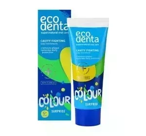 Ecodenta Kolorowa Niespodzianka pasta do zębów dla dzieci przeciw próchnicy 75 ml
