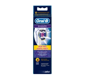 Oral-B 3D White końcówki do szczoteczki do zębów 4 sztuki