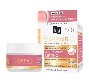 AA 5 Repair Aktywny Lifting 50+ liftingujący krem rozświetlający na dzień 50 ml