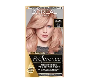 L'Oréal Paris Preference farba do włosów 8.23 Medium Rose Gold